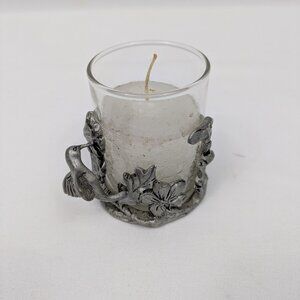 Hummingbird Pewter Votive Holder